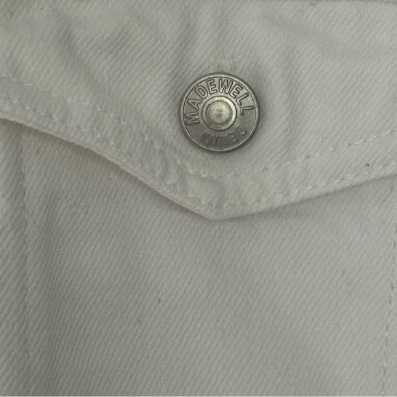 MADEWELL | THE-BOXY CROP JEAN JACKET IN TILE WHITE STYLE J0473 SZ M - Picture 9 of 11